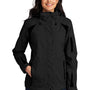 Port Authority Womens All Season II Waterproof Full Zip Hooded Jacket - Black