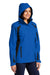 Port Authority L304 Womens All Season II Waterproof Full Zip Hooded Jacket Snorkel Blue/Black Model 3q