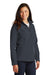 Port Authority L317 Womens Core Wind & Water Resistant Full Zip Jacket Battleship Grey Model 3q