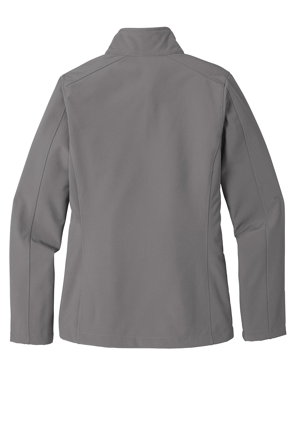 Port Authority L317 Womens Core Wind & Water Resistant Full Zip Jacket Deep Smoke Grey Flat Back