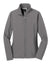 Port Authority L317 Womens Core Wind & Water Resistant Full Zip Jacket Deep Smoke Grey Flat Front