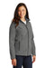 Port Authority L317 Womens Core Wind & Water Resistant Full Zip Jacket Heather Pearl Grey Model 3q