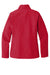 Port Authority L317 Womens Core Wind & Water Resistant Full Zip Jacket Rich Red Flat Back