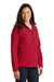 Port Authority L317 Womens Core Wind & Water Resistant Full Zip Jacket Rich Red Model 3q