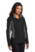 Port Authority L318 Womens Core Wind & Water Resistant Full Zip Jacket Black/Battleship Grey Model 3q