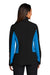 Port Authority L318 Womens Core Wind & Water Resistant Full Zip Jacket Black/Imperial Blue Model Back