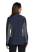 Port Authority L318 Womens Core Wind & Water Resistant Full Zip Jacket Dress Navy Blue/Battleship Grey Model Back