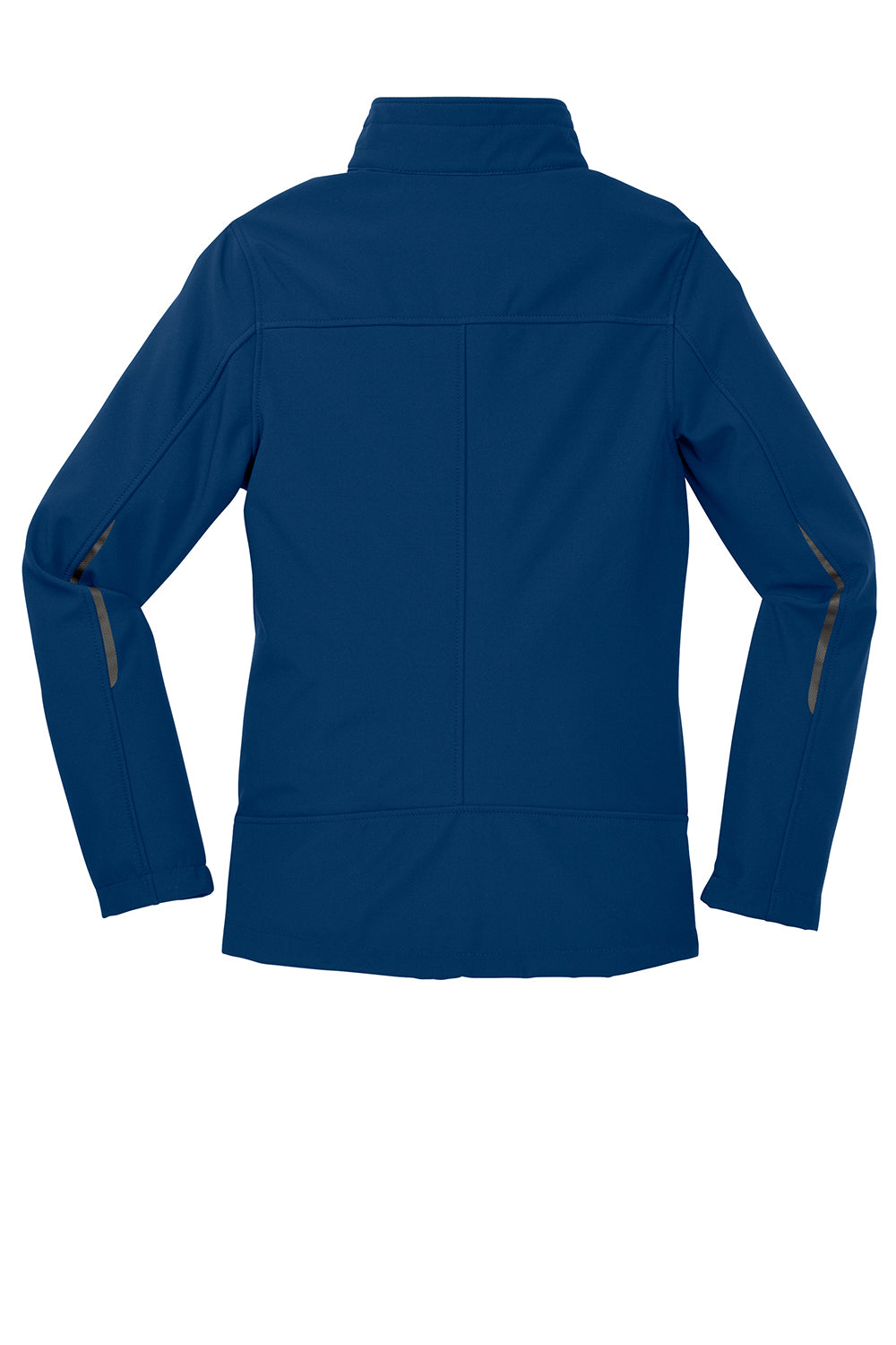 Port Authority L324 Womens Welded Wind & Water Resistant Full Zip Jacket Estate Blue Flat Back