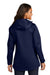 Port Authority L331 Womens All Conditions Waterproof Full Zip Hooded Jacket True Navy Blue Model Back