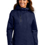 Port Authority Womens All Conditions Waterproof Full Zip Hooded Jacket - True Navy Blue