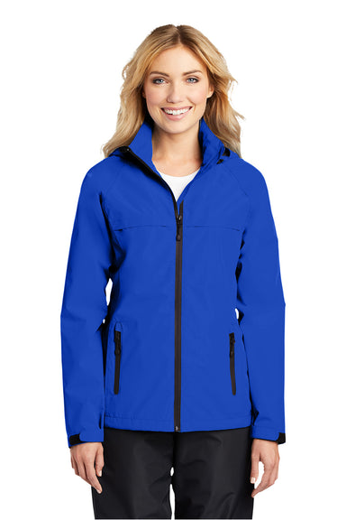 Port Authority L333 Womens Torrent Waterproof Full Zip Hooded Jacket True Royal Blue Model Front