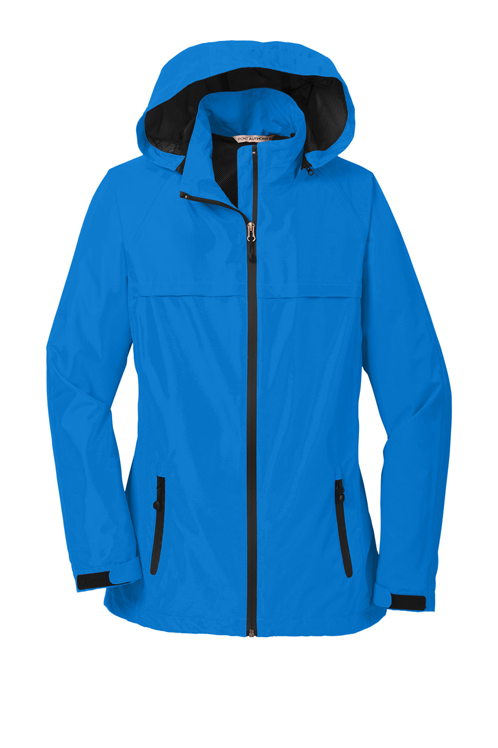 Port Authority L333 Womens Torrent Waterproof Full Zip Hooded Jacket Direct Blue Flat Front