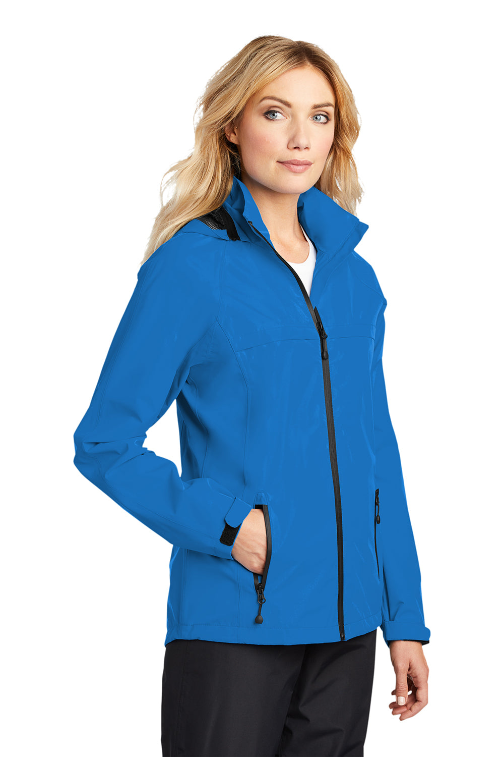 Port Authority L333 Womens Torrent Waterproof Full Zip Hooded Jacket Direct Blue Model 3q