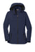 Port Authority L333 Womens Torrent Waterproof Full Zip Hooded Jacket True Navy Blue Flat Front