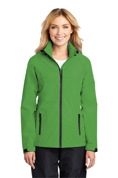 Port Authority L333 Womens Torrent Waterproof Full Zip Hooded Jacket Vine Green Model Front