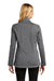 Port Authority L339 Womens Stream Wind & Water Resistant Full Zip Jacket Heather Graphite Grey Model Back