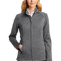 Port Authority Womens Stream Wind & Water Resistant Full Zip Jacket - Heather Graphite Grey