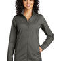 Port Authority Womens Zephyr Wind & Water Resistant Full Zip Jacket - Steel Grey