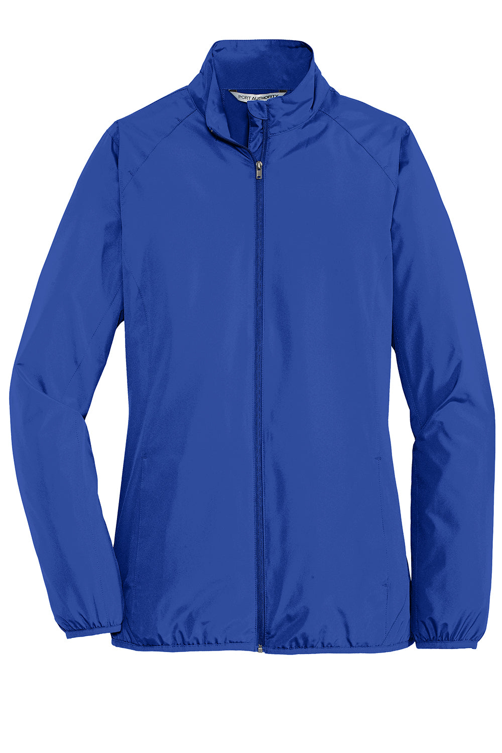 Port Authority L344 Womens Zephyr Wind & Water Resistant Full Zip Jacket Stratus Grey Flat Front