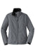 Port Authority L354 Womens Challenger Wind & Water Resistant Full Zip Jacket Steel Grey/True Black Flat Front