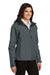 Port Authority L354 Womens Challenger Wind & Water Resistant Full Zip Jacket Steel Grey/True Black Model 3q