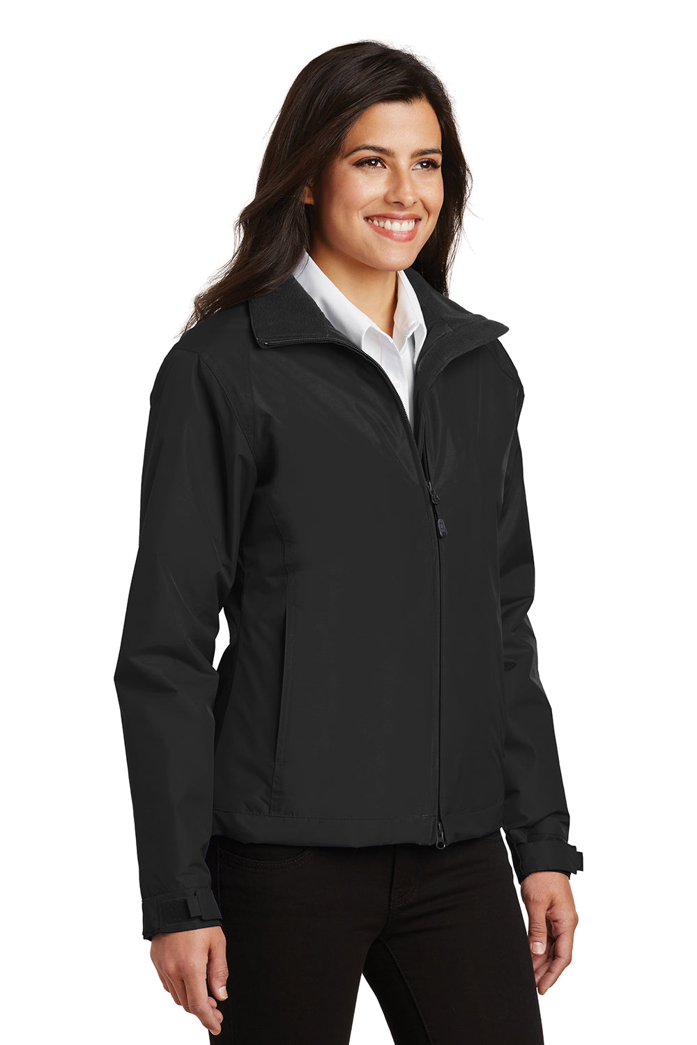 Port Authority L354 Womens Challenger Wind & Water Resistant Full Zip Jacket Black Model 3q