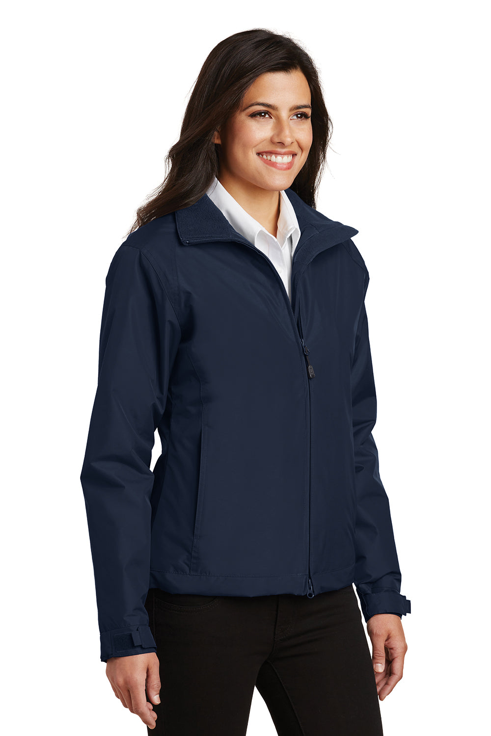 Port Authority L354 Womens Challenger Wind & Water Resistant Full Zip Jacket True Navy Blue Model 3q