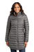 Port Authority L365 Womens Horizon Water Resistant Full Zip Long Puffy Jacket Deep Smoke Grey Model Front