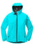 Port Authority L407 Womens Essential Waterproof Full Zip Hooded Rain Jacket Light Cyan Blue Flat Front