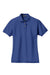 Port Authority L420 Womens Shrink Resistant Short Sleeve Polo Shirt Royal Blue Flat Front