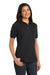 Port Authority L420 Womens Shrink Resistant Short Sleeve Polo Shirt Black Model 3q