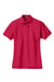 Port Authority L420 Womens Shrink Resistant Short Sleeve Polo Shirt Red Flat Front