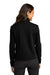 Port Authority L422 Womens Network Fleece Full Zip Jacket Deep Black Model Back