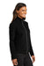 Port Authority L422 Womens Network Fleece Full Zip Jacket Deep Black Model Side