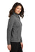 Port Authority L428 Womens Arc Sweater Fleece Full Zip Jacket Heather Smoke Grey Model Side