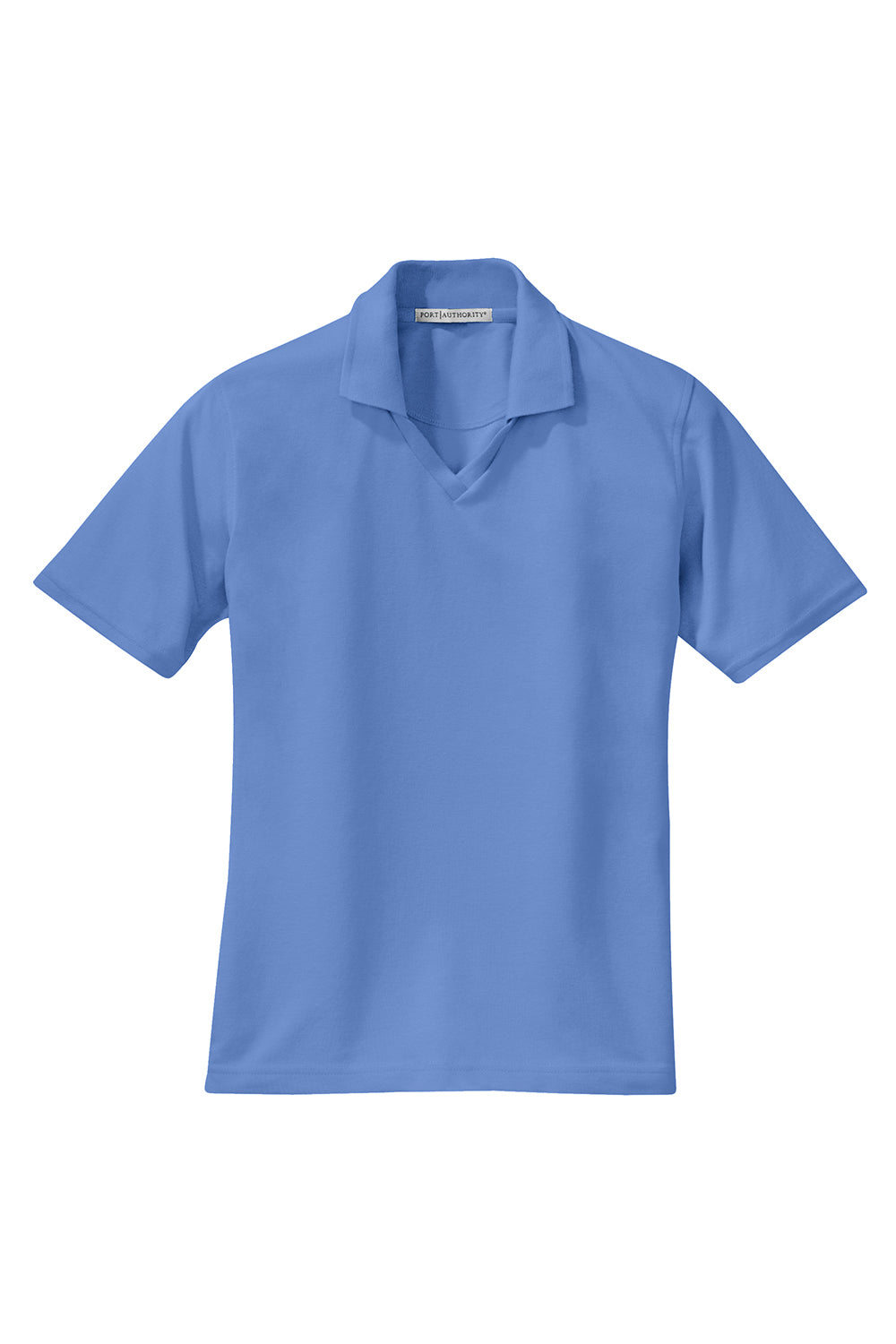 Port Authority L455 Womens Rapid Dry Moisture Wicking Short Sleeve Polo Shirt Riviera Blue Flat Front