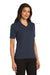 Port Authority L455 Womens Rapid Dry Moisture Wicking Short Sleeve Polo Shirt Classic Navy Blue Model 3q