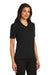 Port Authority L455 Womens Rapid Dry Moisture Wicking Short Sleeve Polo Shirt Jet Black Model 3q