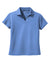 Sport-Tek L469 Womens Dri-Mesh Moisture Wicking Short Sleeve Polo Shirt Blueberry Flat Front