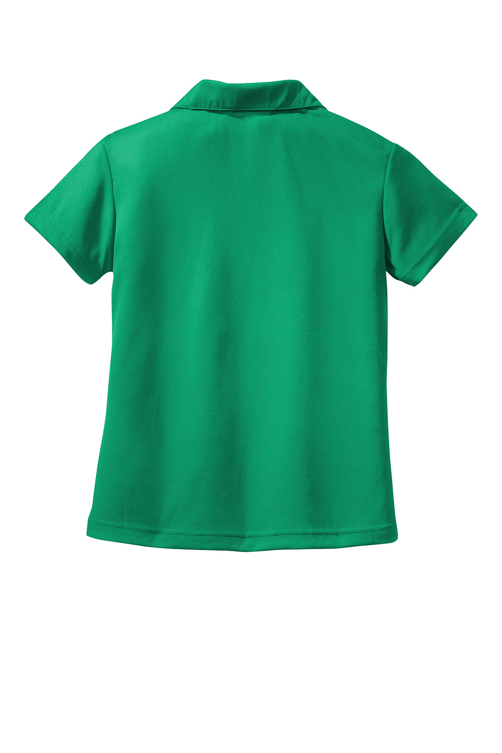 Sport-Tek L469 Womens Dri-Mesh Moisture Wicking Short Sleeve Polo Shirt Kelly Green Flat Back