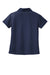 Sport-Tek L469 Womens Dri-Mesh Moisture Wicking Short Sleeve Polo Shirt Navy Blue Flat Back