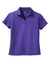 Sport-Tek L469 Womens Dri-Mesh Moisture Wicking Short Sleeve Polo Shirt Purple Flat Front