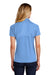 Sport-Tek L474 Womens Dri-Mesh Moisture Wicking Short Sleeve Polo Shirt Carolina Blue Model Back