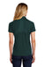 Sport-Tek L474 Womens Dri-Mesh Moisture Wicking Short Sleeve Polo Shirt Dark Green Model Back