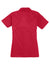 Sport-Tek L474 Womens Dri-Mesh Moisture Wicking Short Sleeve Polo Shirt Engine Red Flat Back