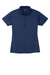 Sport-Tek L474 Womens Dri-Mesh Moisture Wicking Short Sleeve Polo Shirt Navy Blue Flat Front