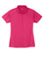 Sport-Tek L474 Womens Dri-Mesh Moisture Wicking Short Sleeve Polo Shirt Raspberry Pink Flat Front