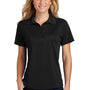 Sport-Tek Womens Dry Zone Moisture Wicking Short Sleeve Polo Shirt - Black