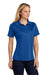 Sport-Tek L475 Womens Dry Zone Moisture Wicking Short Sleeve Polo Shirt True Royal Blue Model 3q