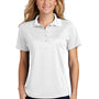 Sport-Tek Womens Dry Zone Moisture Wicking Short Sleeve Polo Shirt - White